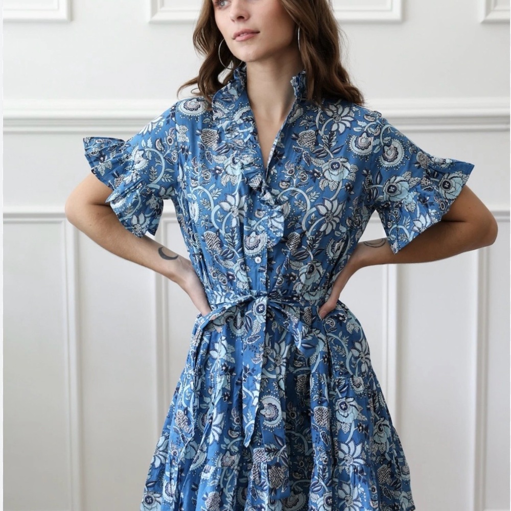 Mille Resort Violetta mimics dress in Charleston floral pattern